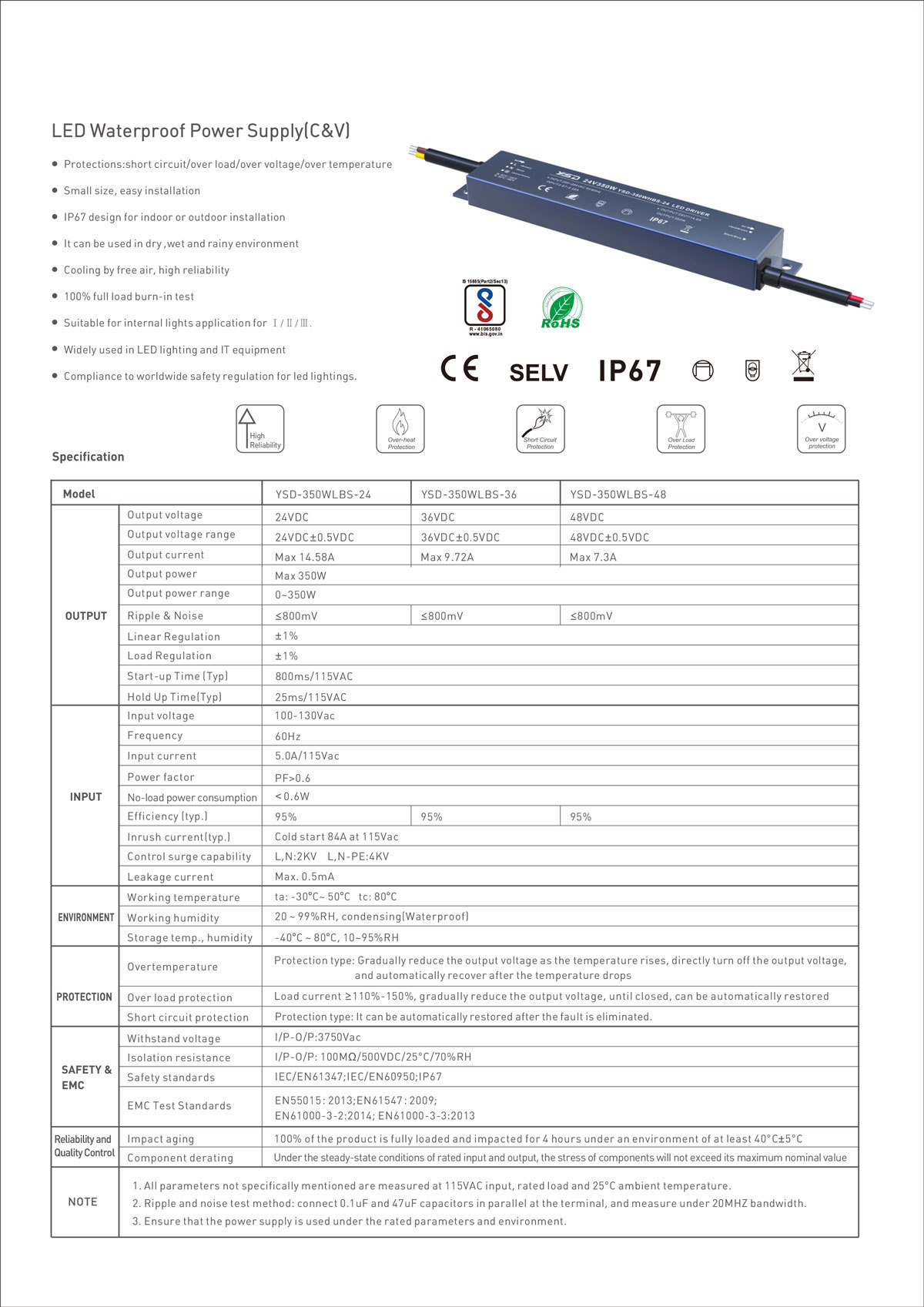 350W waterproof LED driver manufacturer China
